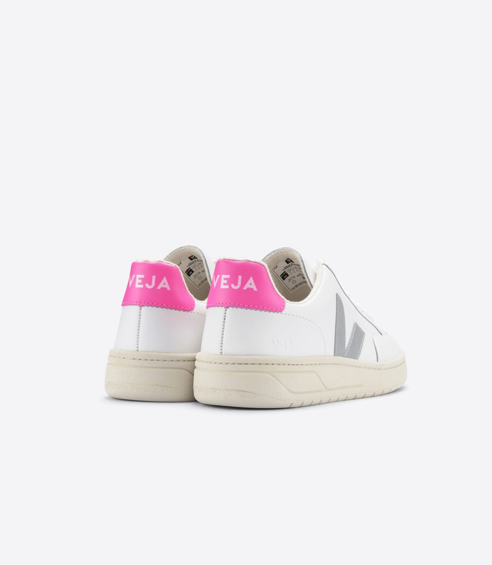 Veja Sneakers Dam - V-12 Läder - Vita - 640392-LVT